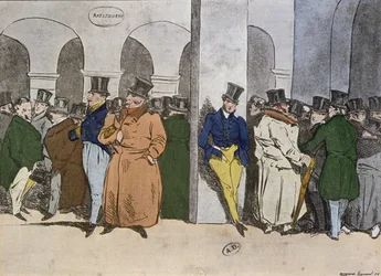 The Stock Exchange, engraved by Rougeron-Vignerot, 1856